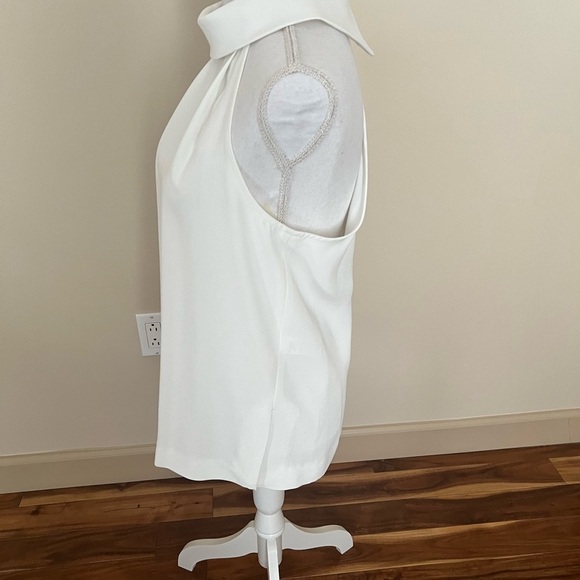 NWOT Trina Turk Ikepondo Sleevless White Top Size Medium - Picture 5 of 6